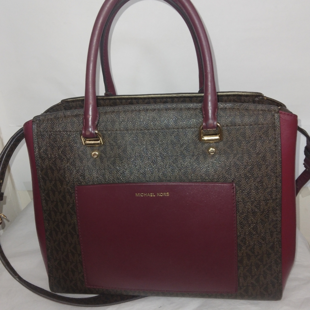 Michael Kors monogram satchel bag - Picture 12 of 16